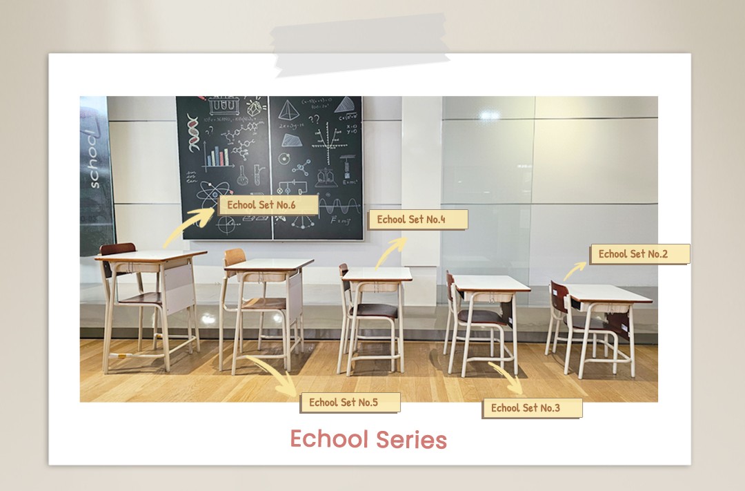 Meja dan kursi siswa echool series 