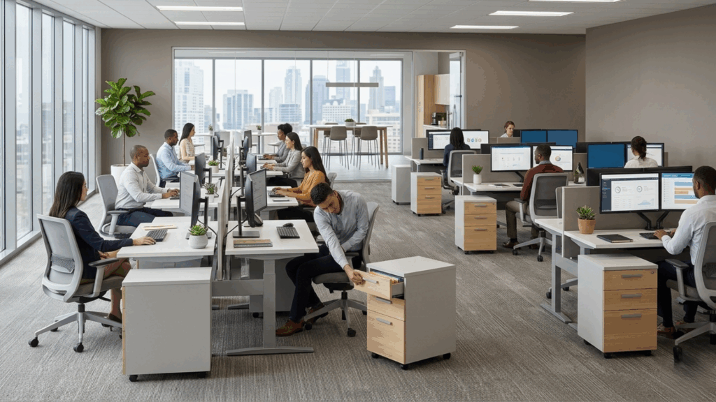Laci dorong kantor Chitose
