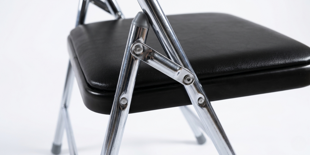 Close up material of a folding chair