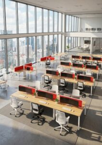 Meja kerja CWS 6p & 3p dan Kursi Kantor Chitose Sera & Achiva YW