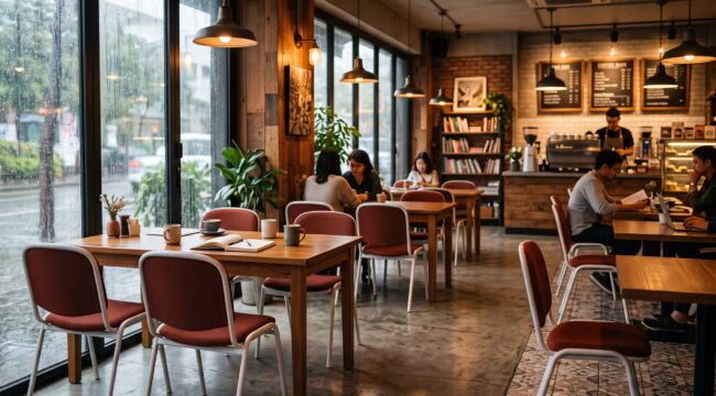 Interior Cafe Warm & Cozy Musim Hujan: Tips & Pilihan Furnitur